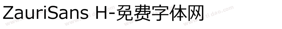 ZauriSans H字体转换